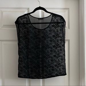 Net Fashion Sheer Lace Top size M